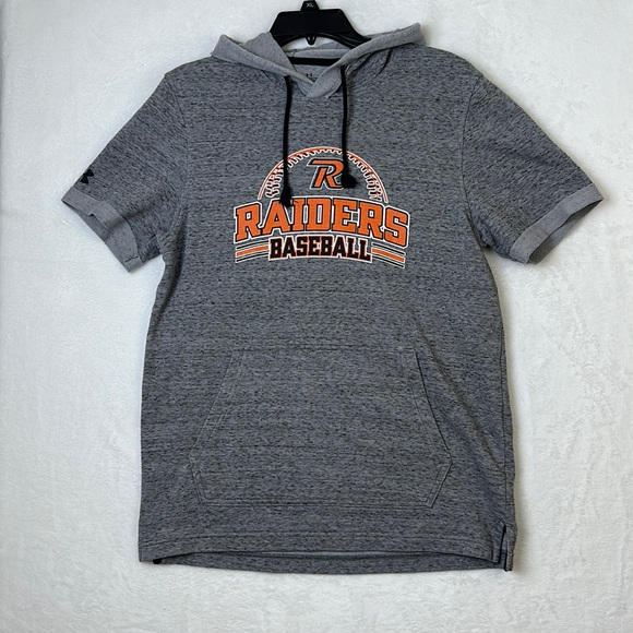 Under Armor Boys Baseball Short Sleeve Pullover Hoodie 
Size Medium - Picture 1 of 11